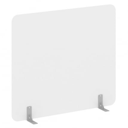 Перегородки на металлических опорах на фетровых подпятниках Р-лине ДП.Ф-160-140 Белый Бриллиант / R-line DP.F-160-140_0