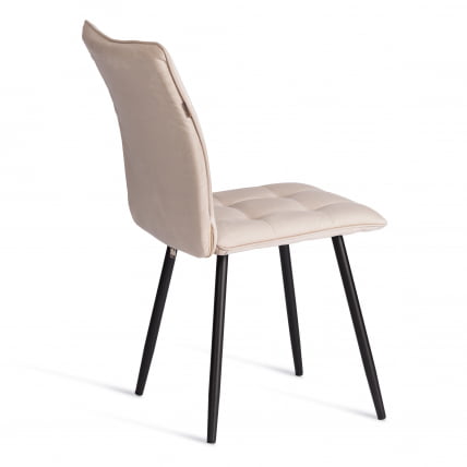 Стул обеденный Бари ЛТ, велюр, бежевый/черный, 7, 41х55х89 см / Bari LT,_2