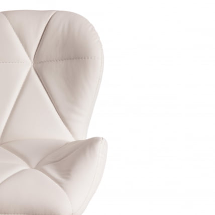 Стул барный BIAGGIO (mod. KY717) металл/экокожа, 44*50*83-103 см, белый/хром_5