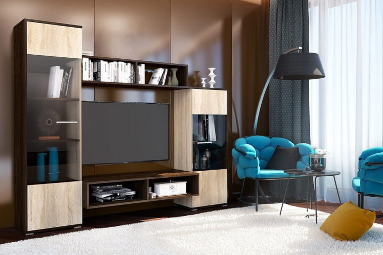 Гостиная Рио Дуб Кантерберри Сонома_0