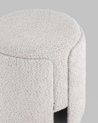 Пуф Taks букле (светло-серый)_5