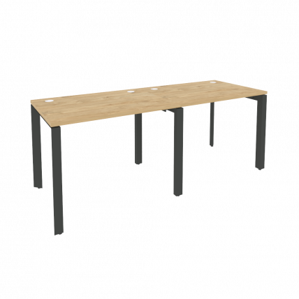 Рабочая станция на П-образном м/к ONIX O.MP-RS-2.1.7 Тиквуд Светлый/Антрацит_0