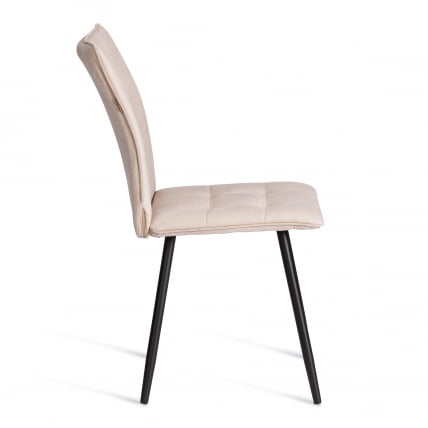 Стул обеденный Бари ЛТ, велюр, бежевый/черный, 7, 41х55х89 см / Bari LT,_1