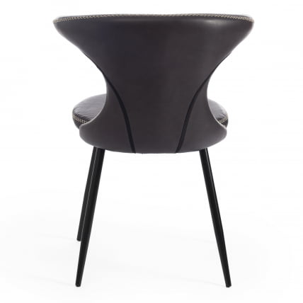 Стул FLAIR (mod. 9020) экокожа/металл, 60 х 56 х 78 см , серый 22/черный_3