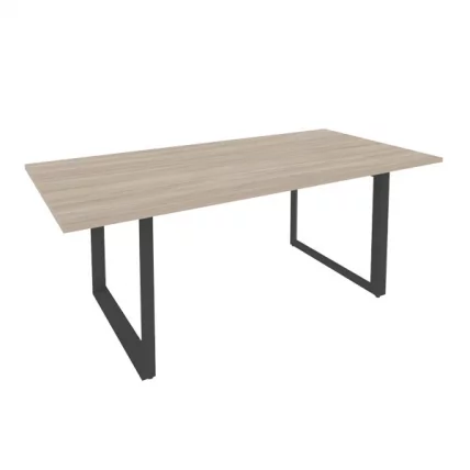 Стол переговорный на О-образном м/к ОНИКС О.МО-ПРГ-19 Дуб Аттик/Антрацит / ONIX O.MO-PRG-19_0