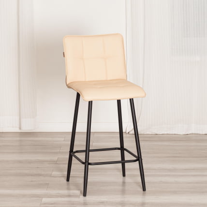 Полубарный стул Bari/Бари экокожа , бежевый, 42х55х99 см_13