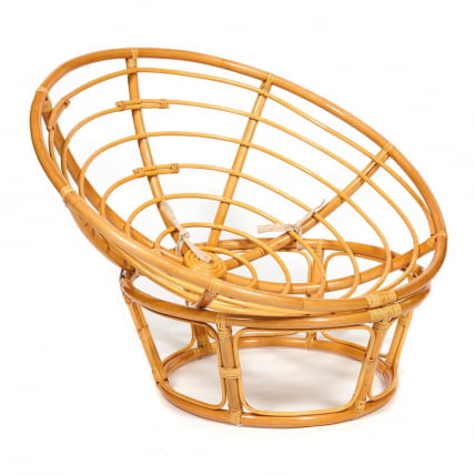 Кресло ПАПАСАН 23/01 В /с подушкой/ диаметр подушки 125 см, 115х101х104 см, Хоней (мед), флок Олива, 23 / PAPASAN W Honey_7