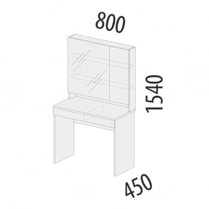 Туалетный столик (лев/прав) Николь 901.30_5