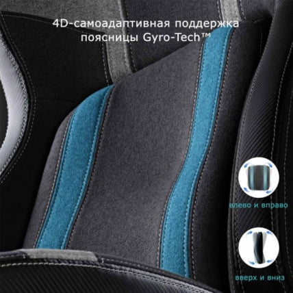 Компьютерное кресло (для геймеров) Eureka Python II, синий_10