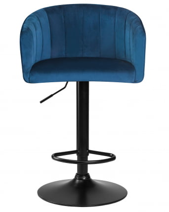 Стул барный DOBRIN DARCY BLACK (синий велюр (1922-20))_5