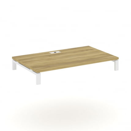 Стол надставка на две опорные тумбы CONCEPT CN.OSN-006 Дуб Винченцо Белый_0