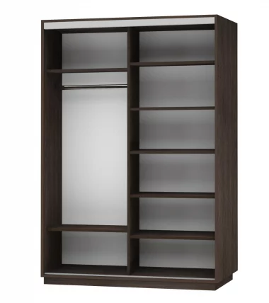 Шкаф-купе двухдверный Экспресс Дуо Экспенс 1600х2400х Венге / 1600х2400h_1