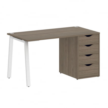 Стол письменный HOME OFFICE VR.SP-3-138.4.A Вяз Благородный/Белый металл_0