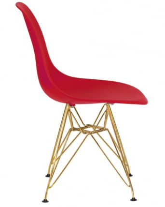 Стул обеденный ДОБРИН ДСР (ножки золотые, цвет красный (Р-02)) 4 шт / DOBRIN DSR (R-02))_6