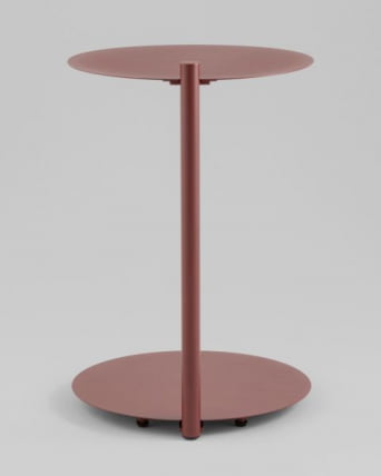 Журнальный столик Сиара металл бордовый / Siara_7