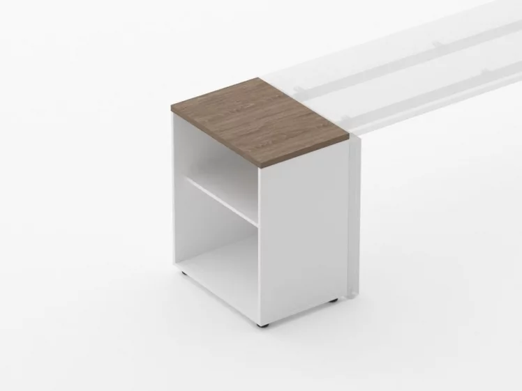 Тумба открытая Deka 9.01.06 Дуб Верцаска/Белый_1