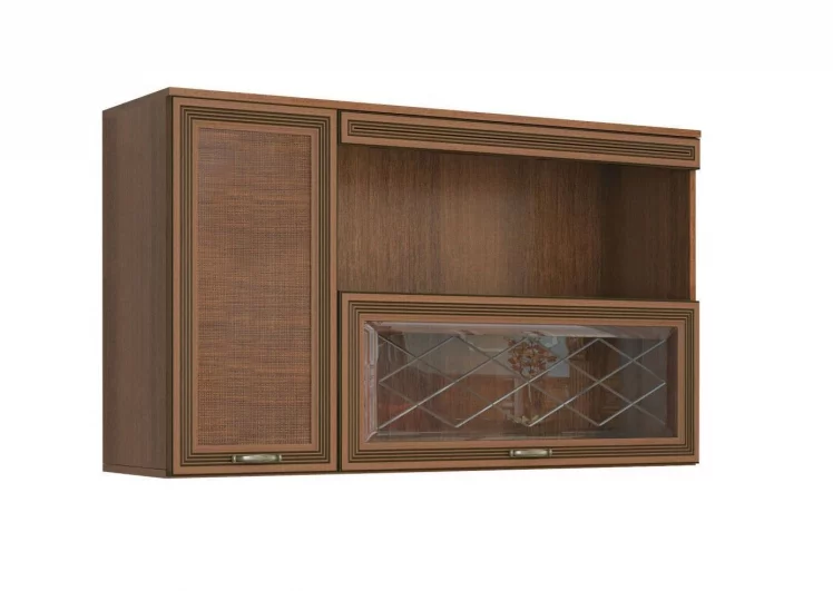 Полка навесная Ливорно ЛН-4  Орех донской_0