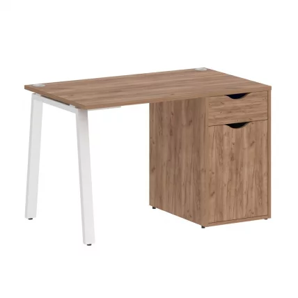 Стол письменный HOME OFFICE VR.SP-3-118.1.A Дуб Табак/Белый металл_0