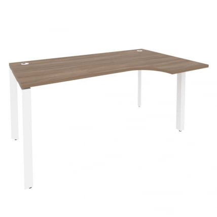 Стол эргономичный правый на П-образном м/к ОНИКС О.МП-СА-1Р Дуб Аризона/Белый / ONIX O.MP-SA-1R_0