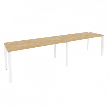 Рабочая станция на П-образном м/к ОНИКС О.МП-РС-2.4.7 Тиквуд Светлый/Белый / ONIX O.MP-RS-2.4.7_0