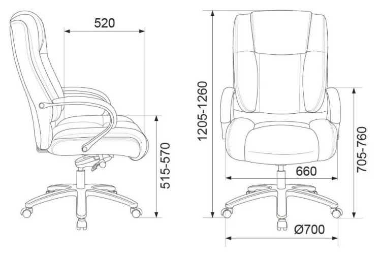 Кресло руководителя Бюрократ T-9925SL кожа Светло-коричневый Leather Eichel_5