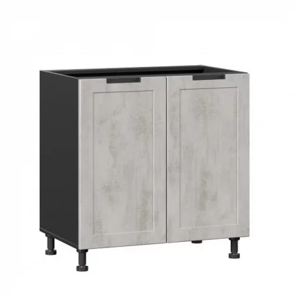 Тумба кухонная 800 Джамис ЛД 296.060.000.048 Черный Белый камень_0