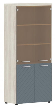 Шкаф комбинированный с топом Torr LUX TLHC 85.2 Сосна Эдмонд Серо-голубой_0