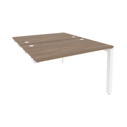 Стол-приставка двойной на П-образном м/к к опорным элем. ONIX O.MP-D.SPR-2.7 Дуб Аризона/Белый_0