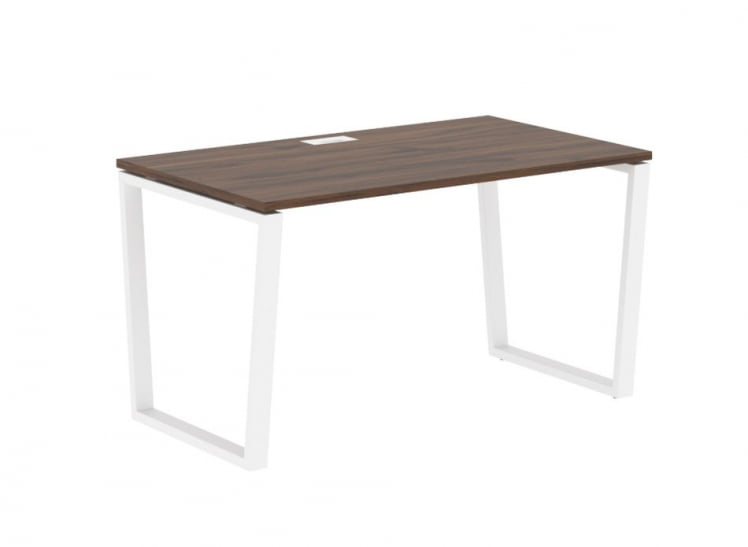 Стол письменный ЕДИС ЕВСТ 1380 Дуб Денвер темный Белый / EDIS EVST_0