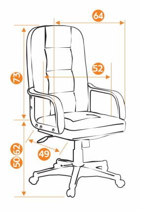 Кресло руководителя Devon (черный 36-6)_6