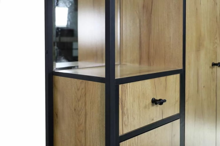 Прихожая Берген 5 Дуб Крафт Золотой Черный_7