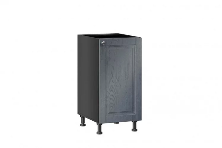 Тумба кухонная 400 Мокка ЛД 274.020.000.124 Черная Дуб фактурный антрацит_0