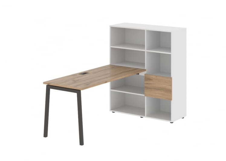 Рабочая станция ЕДИС ЕЛРСТ 1115 Дуб Денвер светлый Мокко Белый / EDIS ELRST_0