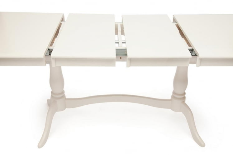 Стол раскладной Сиена ( СА-Т6ЕКС2Л ) дерево гевея/мдф, 150+35+35х80х75см, иворй вхите (слоновая кость 2-5) / Siena SA-T6EX2L ivory white_3