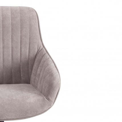 Кресло офисное DUBLIN велюр Clermon, св. -серый, 60_5