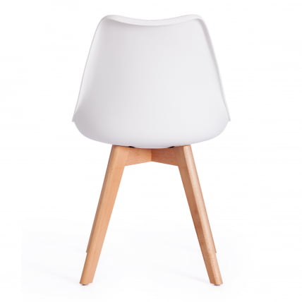 Стул TULIP (mod. 73) / 1 шт. в упаковке дерево/пластик/ПУ, 48.5*52.5*83cм, белый_3