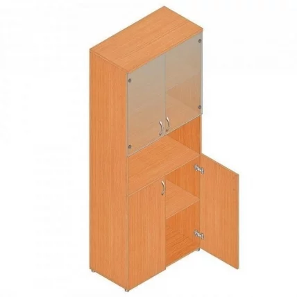 Шкаф для документов с тонированными стеклами Р.Ш-4СТ бук Бавария_0