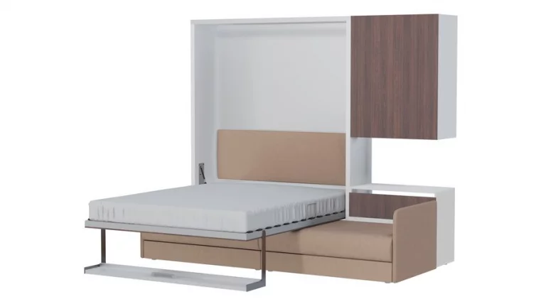 Диван Лайт К 1600 со шкафом Белый Дуб Сантана Либерти 5_1