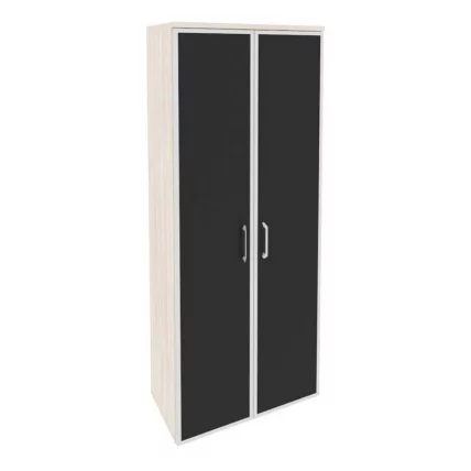 Шкаф высокий широкий ОНИКС О.СТ-1.10Р блаcк Денвер Светлый / ONIX O.ST-1.10R black_0