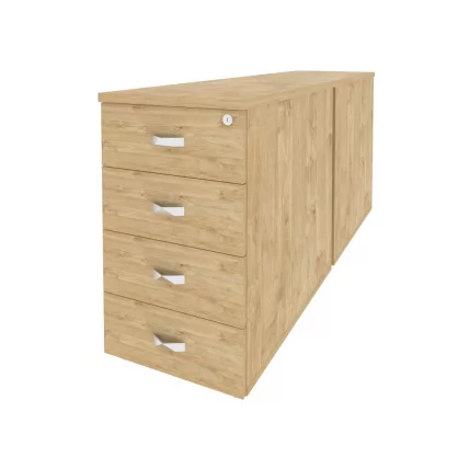 Тумба двойная приставная / опорная ОНИКС О.ТПО-2.8 Тиквуд Светлый / ONIX O.TPO-2.8_0