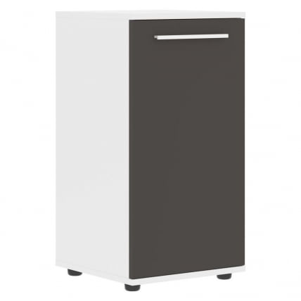 Шкаф колонка с глухой малой дверью ЕДИС ЕЛCС 42.1 Мокко Белый Белый / EDIS ELCS_0
