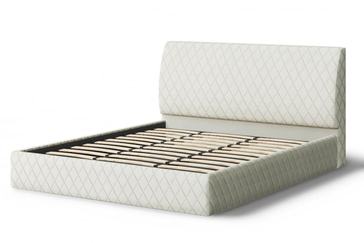 Кровать Хилтон, 2000*1800мм, серо-белый_1