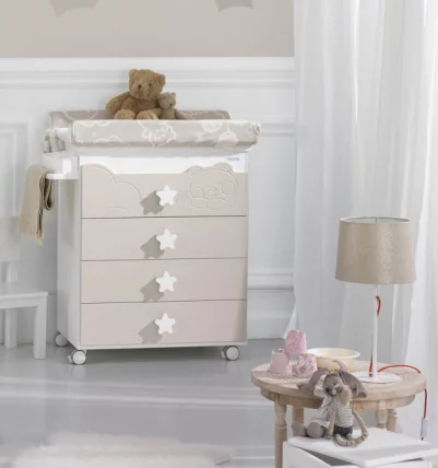Комод Micuna Dolce Luce пеленальный B-1673 white/sand_1