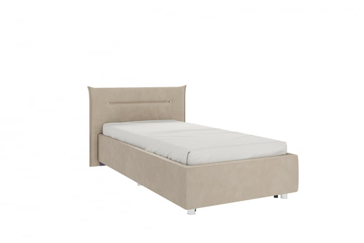 Кровать 0.9 Альба КМ0.9-16 капучино (велюр)_0