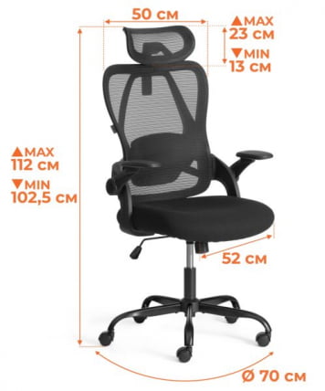 Кресло Invite ткань, черный_20