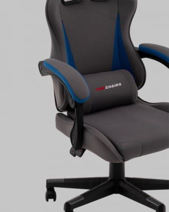 Кресло спортивное TopChairs Phantom серо-голубой_7