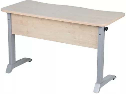 Парта двухместная эргономичная (рост №6) Серый/Металл Серый_0