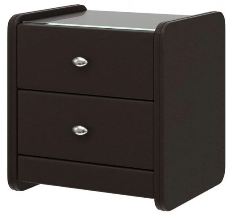 Тумба прикроватная с 2-мя ящиками №1 Шоколад_0