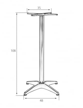 Подстолье барное DOBRIN DARREN HIGH_2