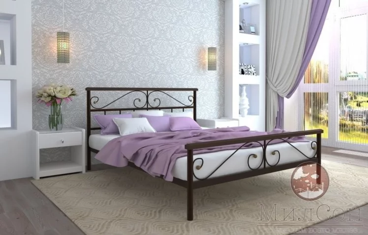 Кровать Эсмеральда plus 1400х1900 Коричневая_1